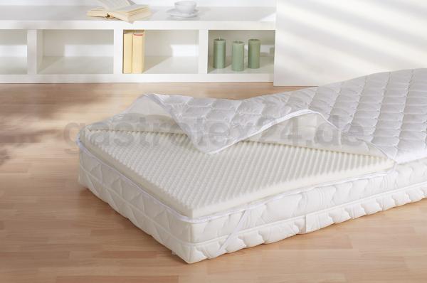 FAN Matratzen-Topper "Medisan Polly" 200/200 cm mit Noppen-Schaumplatte und abnehmbaren Bezug
